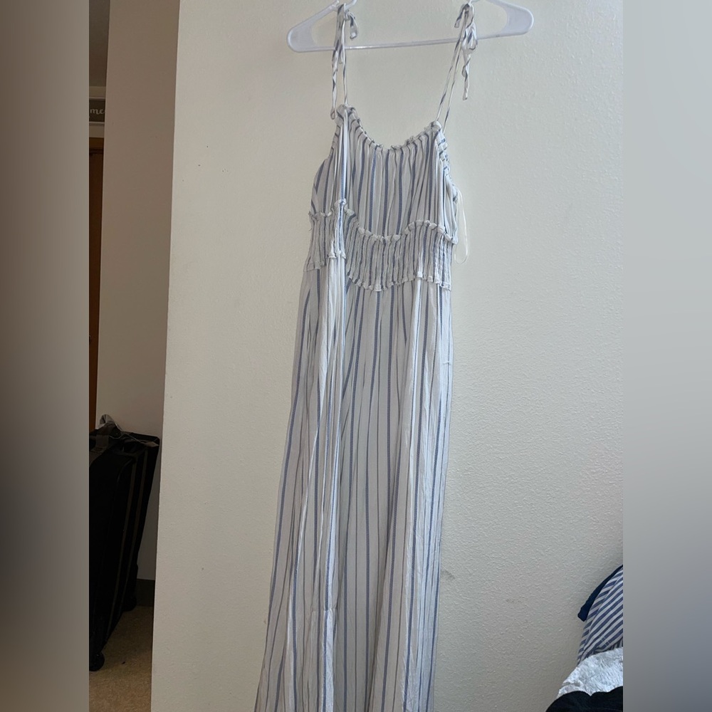 Large Blue and White Jumpsuit